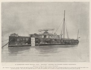 Une séance de tir interrompue, HMS Belleisle préparé pour d