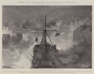 Test de la navigabilité des destroyers de torpilleurs
