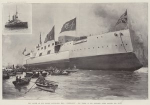 Le lancement de notre plus grand cuirassé, HMS Formidable, le navire tel qu