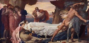 Hercule luttant avec la Mort pour le corps d
