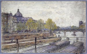 Quai Conti et Pont des Arts - Frederic Anatole Houbron