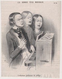Le Malheureux Professeur de Théorie Musicale, 1840