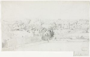 Vue de la Villa Borghese et de son orangerie depuis la Villa Médicis, 1826