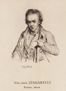 Portrait du compositeur Nicola Antonio Zingarelli 1752-1837