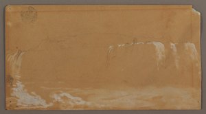 Chutes américaines, Goat Island et partie des chutes du Fer à Cheval, vues depuis la rive canadienne de la rivière Niagara - Frederic Edwin Church