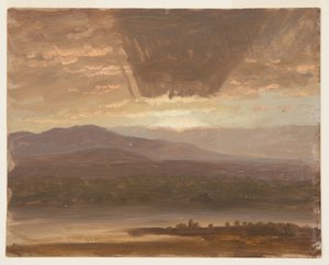 Catskills depuis Hudson, New York - Frederic Edwin Church