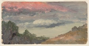 Nuages au-dessus de la ferme de Church, Hudson N.Y.