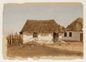 Colombie, Barranquilla, Deux maisons - Frederic Edwin Church