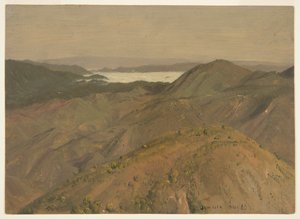 Vue lointaine sur les sommets des collines, Jamaïque, Antilles