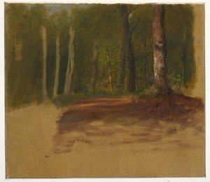 Dessin, Une route dans les bois, 1850-60 - Frederic Edwin Church