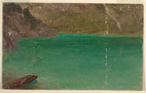 Dessin, lac alpin (Bavière ou Suisse), 1868 - Frederic Edwin Church