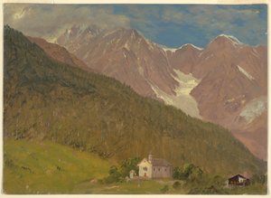 Dessin, Paysage alpin en Suisse, août 1868 - Frederic Edwin Church