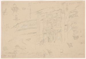 Dessin, détails architecturaux d