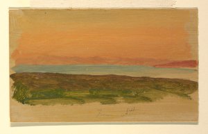 Dessin, Athènes, vue de la mer, avril 1869