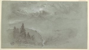 Dessin, Berchtesgaden, Bavière, 27 juillet 1868 - Frederic Edwin Church