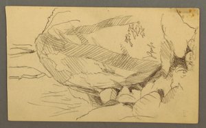 Dessin, Blocs rocheux et rochers, peut-être 1877 - Frederic Edwin Church