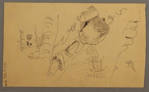 Dessin, Rochers, février peut-être 1868 - Frederic Edwin Church
