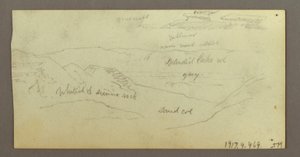 Dessin, études sur les chameaux, 21-22 février 1868 - Frederic Edwin Church