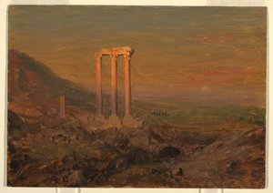 Dessin, ruines classiques, Syrie, mai 1868 - Frederic Edwin Church