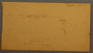 Dessin, Cliffs, 1859 - Frederic Edwin Church