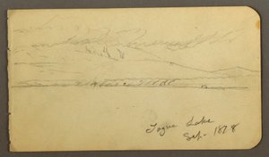Dessin, Mont Katahdin couvert de nuages, 1878 - Frederic Edwin Church