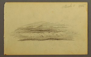 Dessin, banc de nuages, 1845 - Frederic Edwin Church