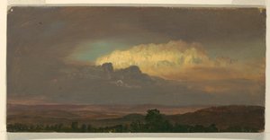 Dessin, Nuages sur les collines, août 1865 - Frederic Edwin Church