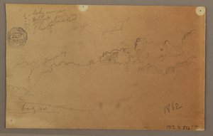 Dessin, ciel nuageux, 1863 - Frederic Edwin Church