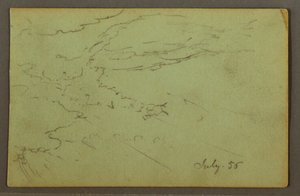 Dessin, ciel nuageux, juillet 1856 - Frederic Edwin Church