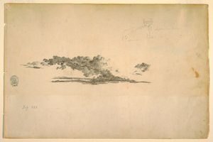 Dessin, vache, nuages, juillet et septembre 1844 - Frederic Edwin Church