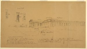 Dessin, Temples grecs doriques d