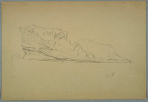 Dessin, iceberg flottant, 15 juillet 1859 - Frederic Edwin Church