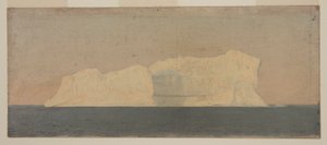 Dessin, iceberg flottant, Labrador, juin ou juillet 1859 - Frederic Edwin Church