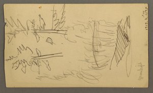 Dessin, chaîne de montagnes, peut-être 1877 - Frederic Edwin Church
