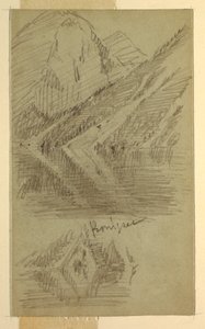 Dessin, Königssee, Berchtesgaden, Bavière, juin ou juillet 1868 - Frederic Edwin Church