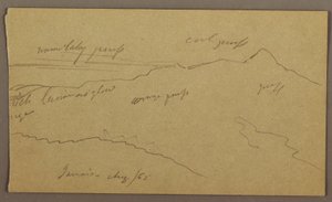 Dessin, paysage, août 1865