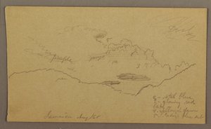Dessin, paysage, mai-août 1865 - Frederic Edwin Church