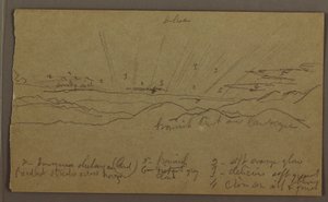 Dessin, paysage, mai-août 1865 - Frederic Edwin Church