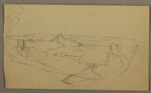 Dessin, paysage, mai-août 1865 - Frederic Edwin Church