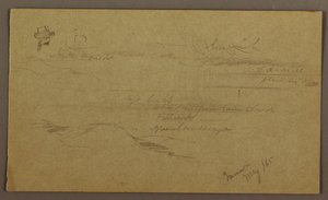 Dessin, paysage, mai 1865 - Frederic Edwin Church