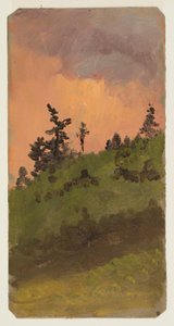 Dessin, Paysage au bois, juin 1870 - Frederic Edwin Church