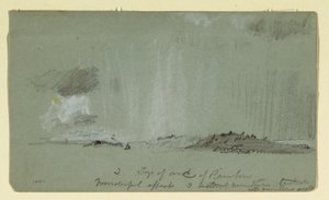 Dessin, Paysage avec pluie, 1860 - Frederic Edwin Church