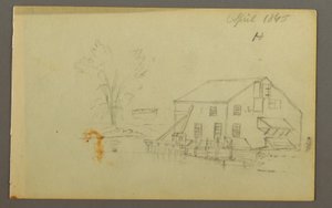 Dessin, Loft avec quai au bord d