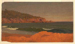 Dessin, côte du Maine, vers 1850 - Frederic Edwin Church