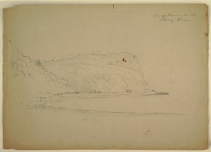 Dessin, "La grotte du singe", 1851 - Frederic Edwin Church