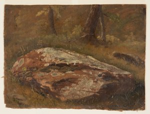 Dessin, Mossy Rock, août 1845 - Frederic Edwin Church