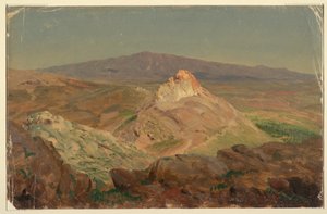 Dessin, Mont Pentélique, avril 1869 - Frederic Edwin Church
