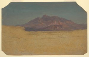 Dessin, paysage de montagne, 1868