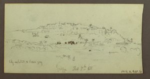Dessin, Montagne surplombant l