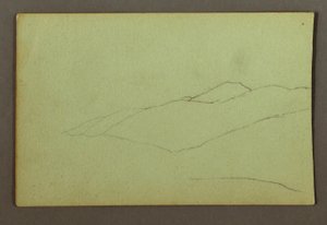 Dessin, crête de montagne, peut-être 1856 - Frederic Edwin Church